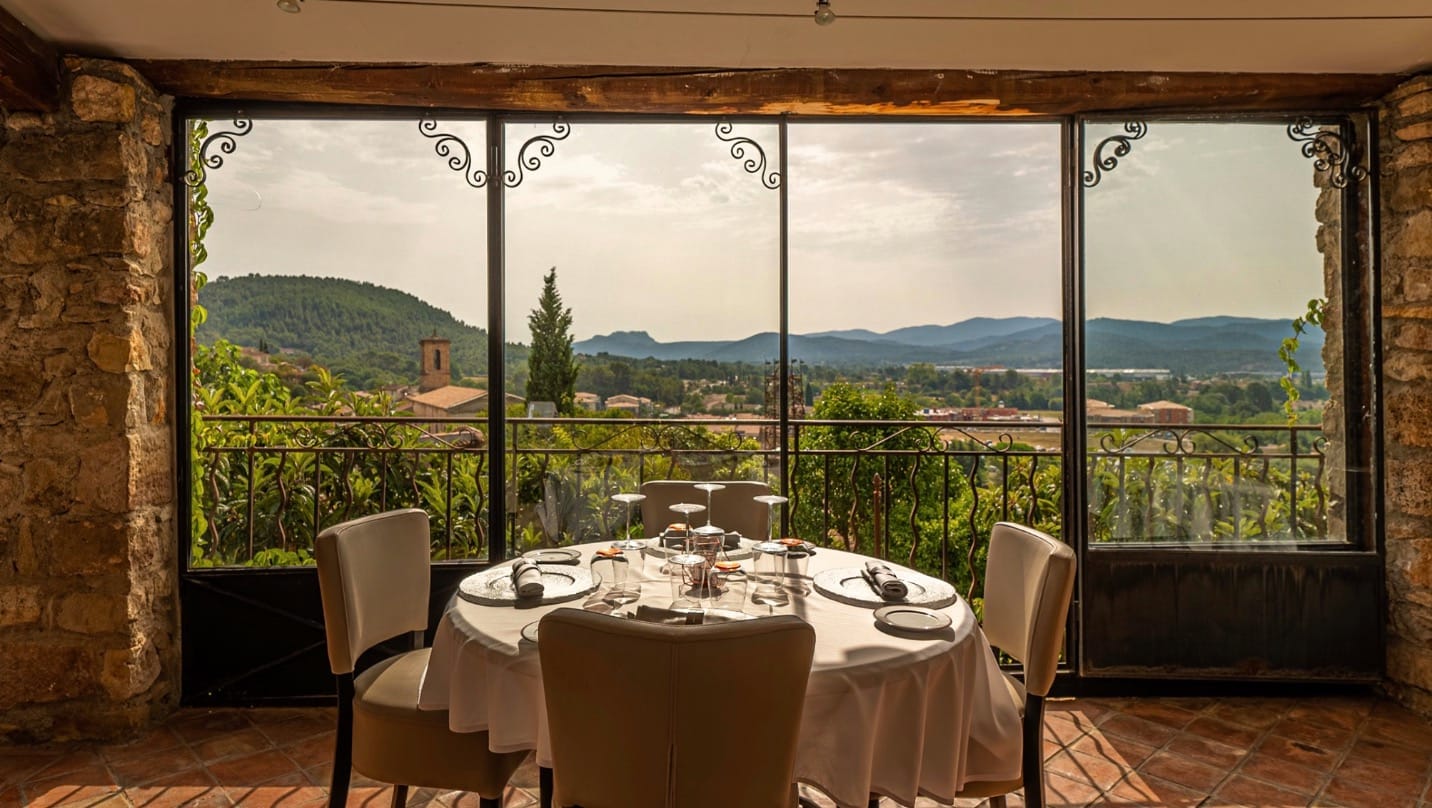 vue Restaurant Arcs sur Argens Draguignan